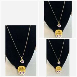 Sweetheart Necklace & Earrings  Great gift for lover, friend 